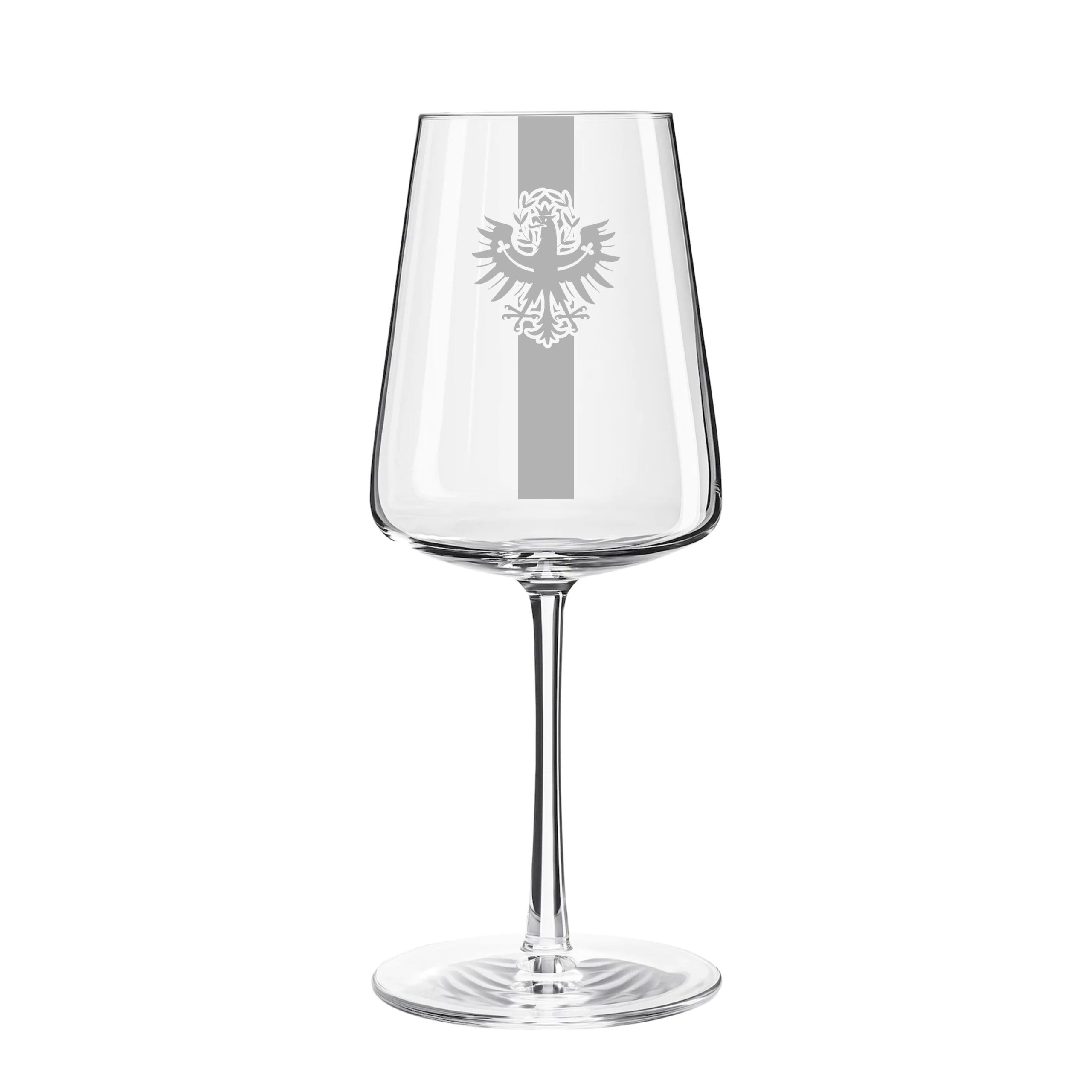 Weinglas mit Tiroler Adler