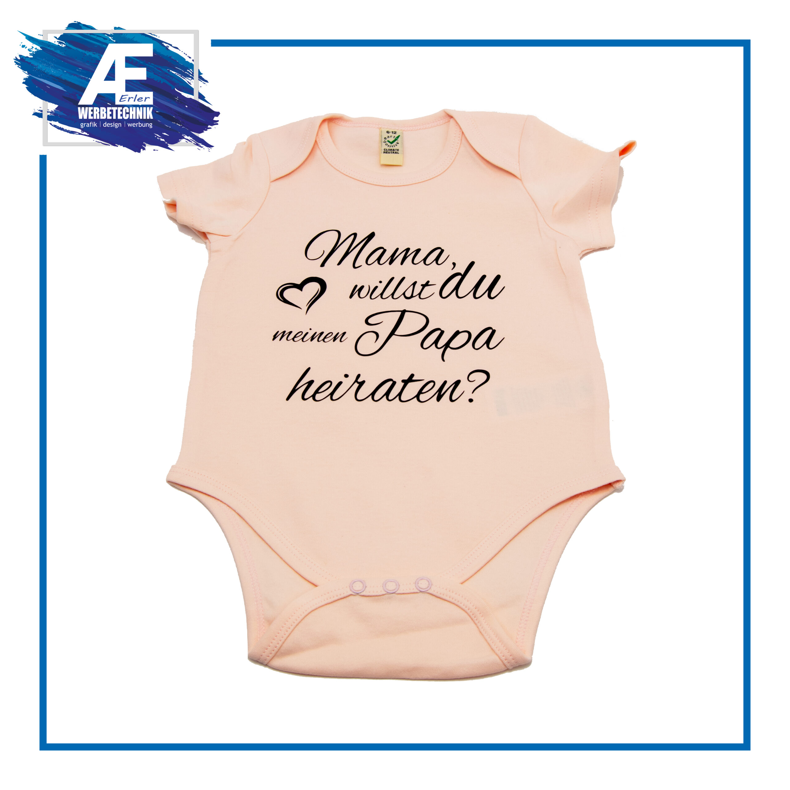 Baby Body mit Wunschaufdruck