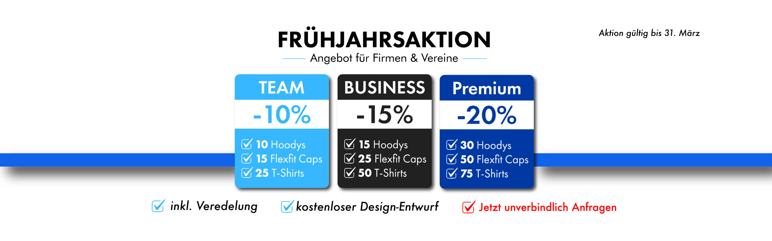 AE-Werbetechnik Frühjahrsaktion