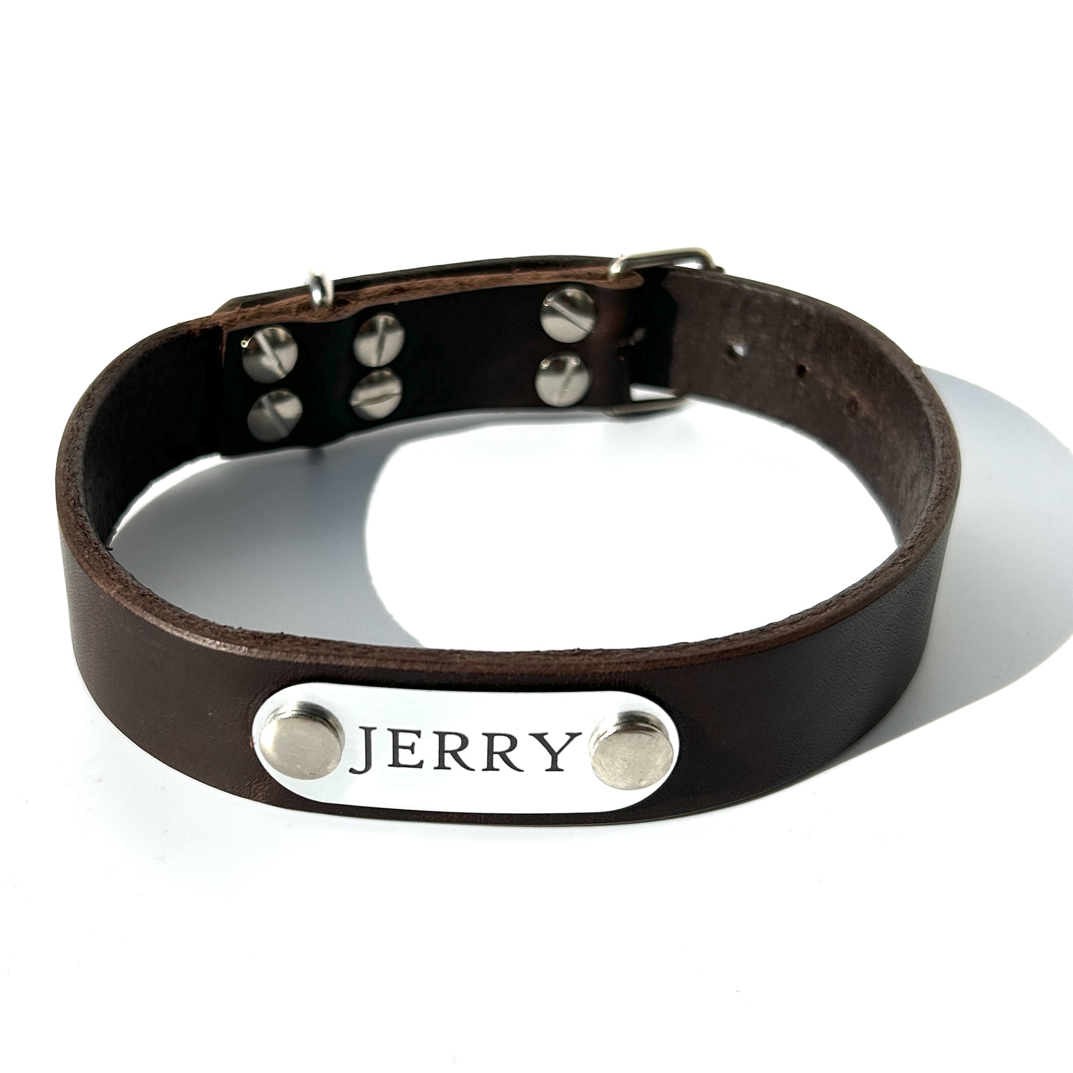 Handgemachtes personalisiertes Hundehalsband von AE-Werbetechnik