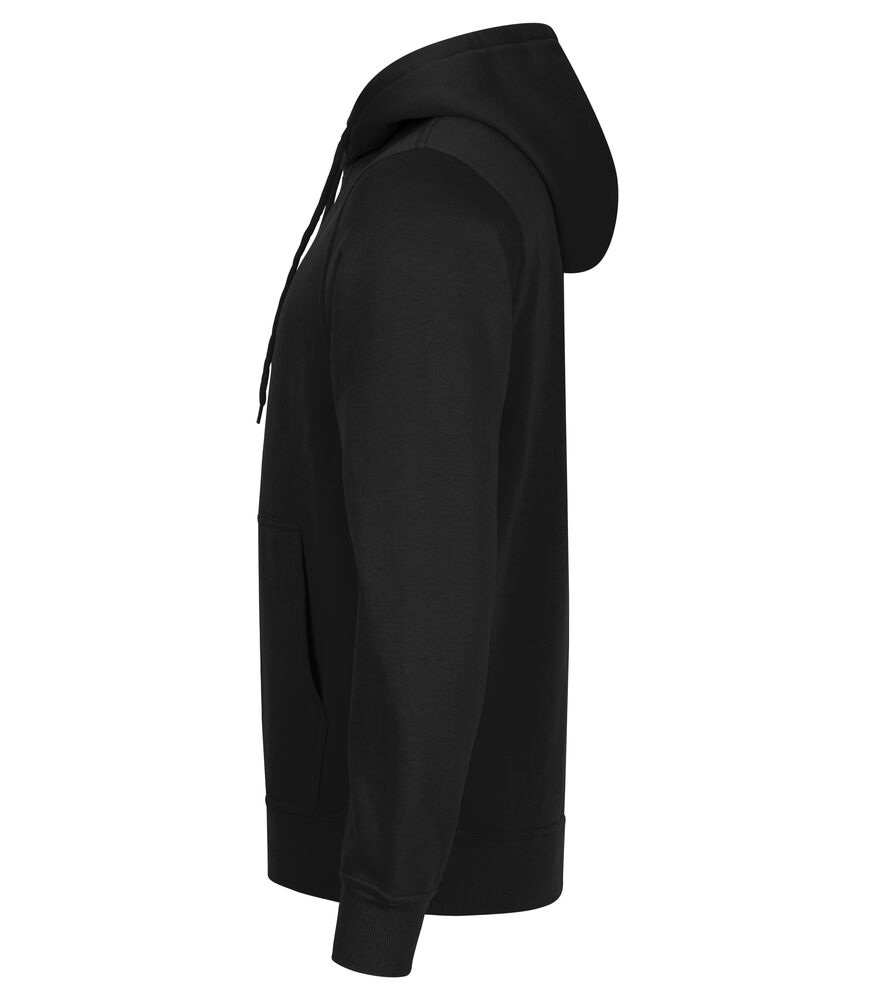 Hoody mit Kapuze Milser Gangga in Schwarz, Seitenansicht
