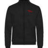Pullover mit Reißverschluss Milser Gangga in Schwarz mit Gangga-Logo, Vorderansicht