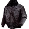 Texxor Jacke Milser Gangga in Schwarz mit Gangga-Logo, Vorderansicht