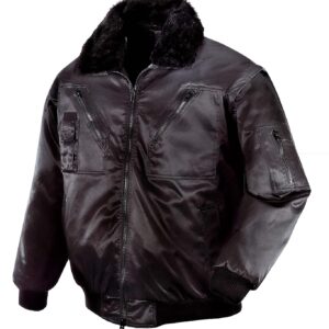 Texxor Jacke Milser Gangga in Schwarz mit Gangga-Logo, Vorderansicht