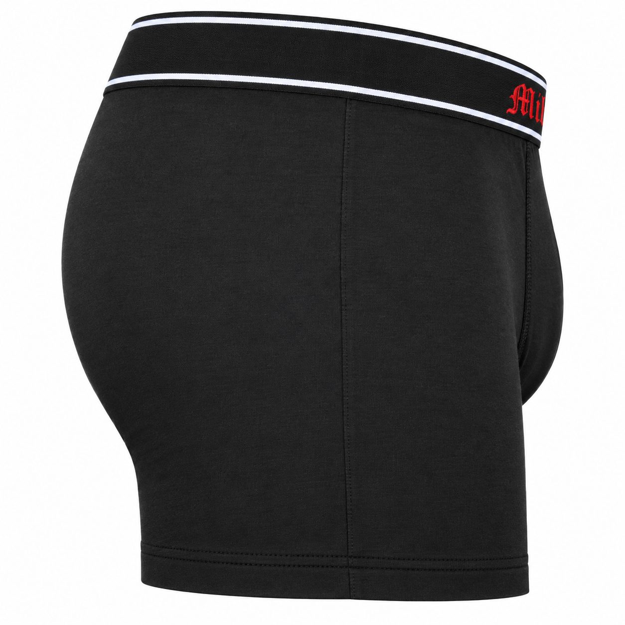 Boxer Shorts Milser Gangga in Schwarz, Seitenansicht