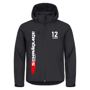 Softshelljacke-Schräglage Back by AE-Werbetechnik