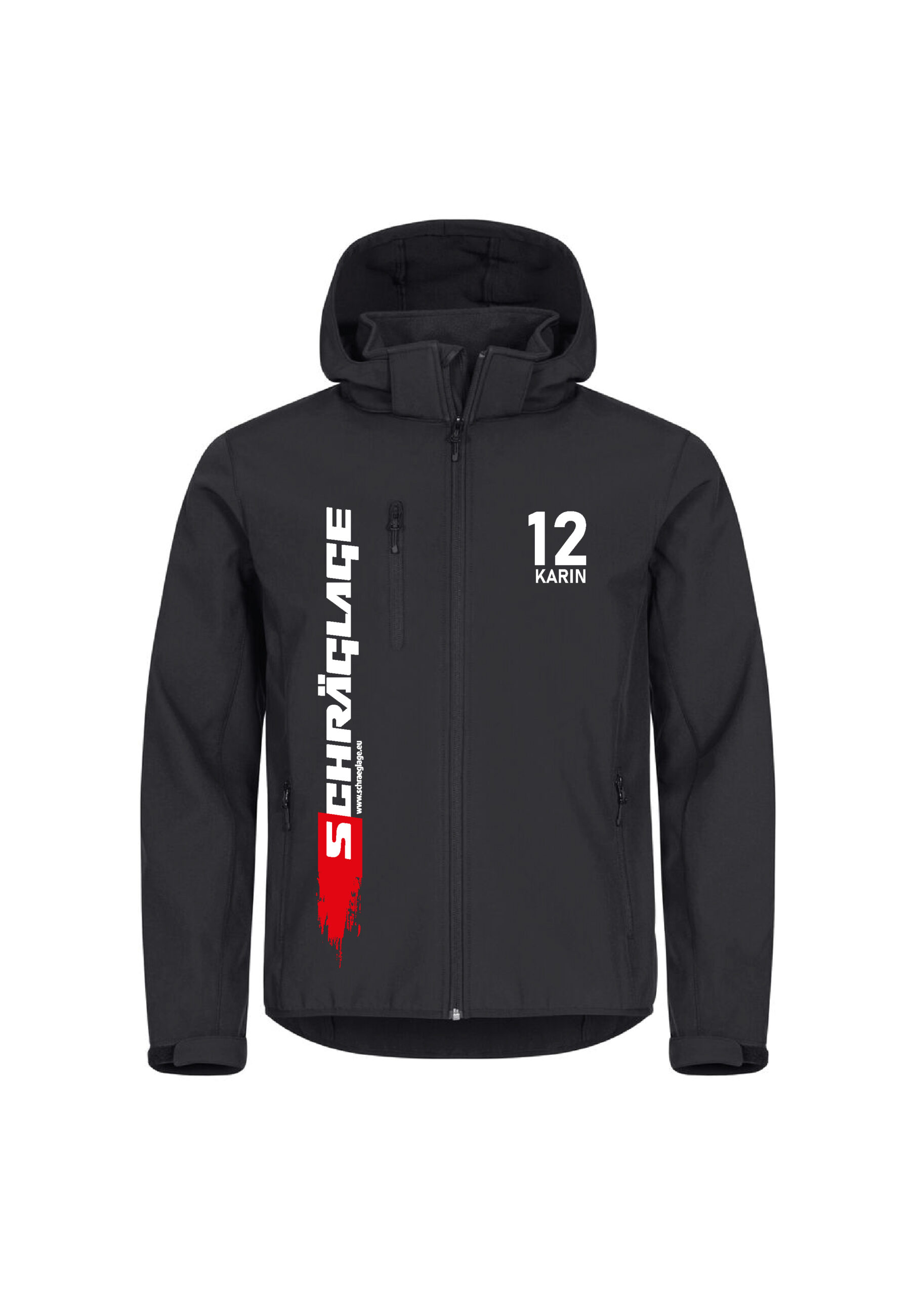 Softshelljacke-Schräglage Back by AE-Werbetechnik