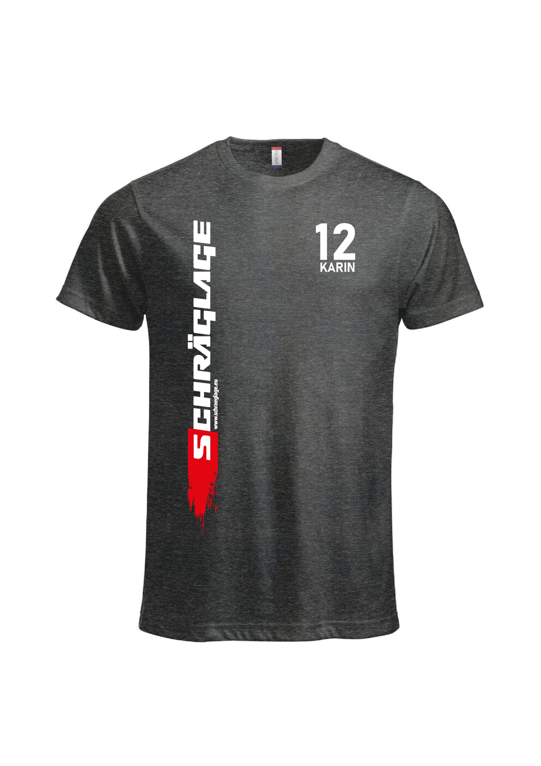 T-Shirt-Schräglage Front by AE-Werbetechnik