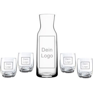 Wasserglas Set mit Wunschgravur
