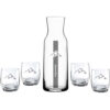 Wasserglas Set mit Berge und Name ae-werbetechnik